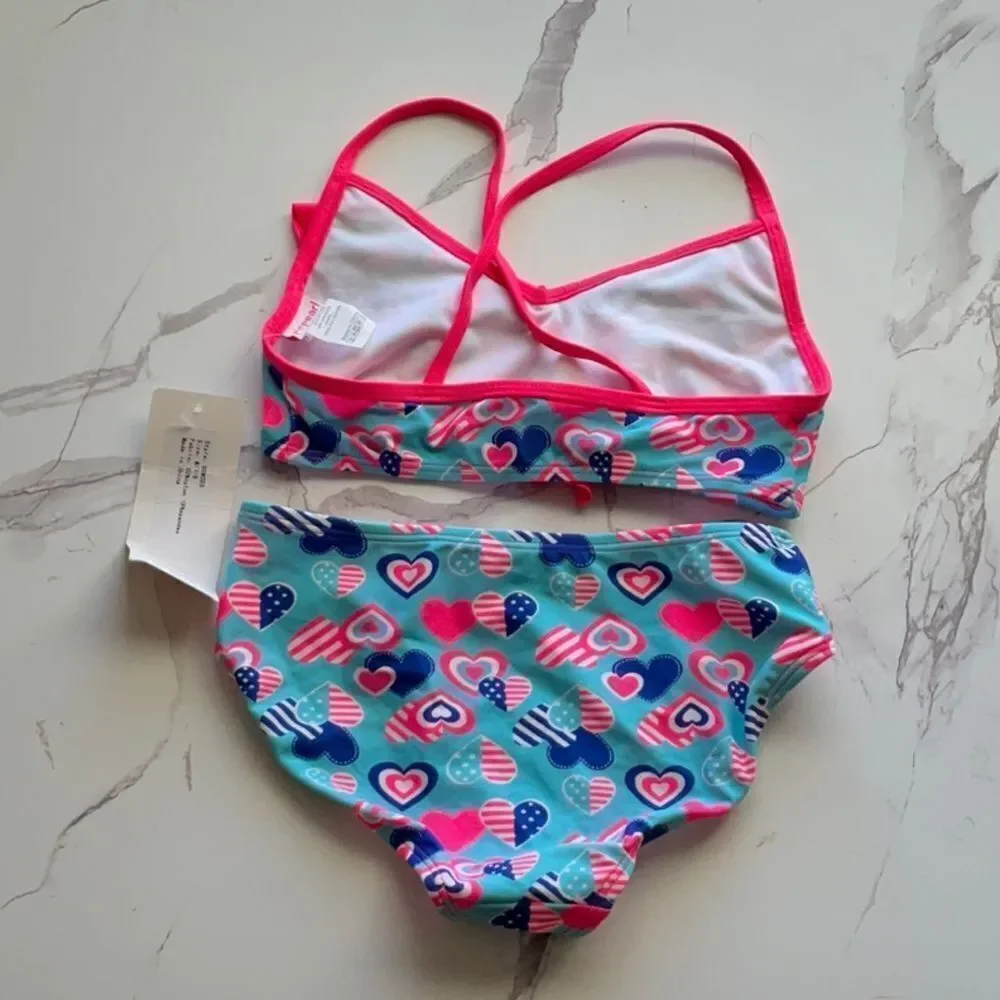 Take 50% OFF- Firpearl Baby Girl 2piece Swimwear, Size-M(7-8)